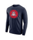 Фото #3 товара Men's Navy Arizona Wildcats Basketball Long Sleeve T-shirt