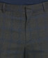 ფოტო #3 პროდუქტის Men's Shadow Plaid Stretch Suit Pants