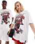 ASOS DESIGN Marvel unisex oversized t-shirt with Spiderman front print in white