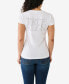 Women's Short Sleeve Studded V-neck T-shirt