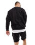 Фото #2 товара DTT crew neck sweatshirt & jersey short set in black