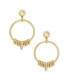 ფოტო #1 პროდუქტის 18K Gold Multi-Ring Slider Women's Earrings