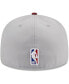 ფოტო #2 პროდუქტის Men's Gray, Wine Cleveland Cavaliers Tip-Off Two-Tone 59FIFTY Fitted Hat