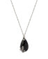 ფოტო #2 პროდუქტის Glass Teardrop Pendant Necklace