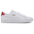 Фото #1 товара Puma Smash V2 Leather Lace Up Mens White Sneakers Casual Shoes 365215-17