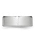 Cobalt Beveled Edge Satin Wedding Band Ring