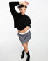 Фото #3 товара COLLUSION knitted crew neck jumper in black