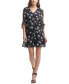 Women's 3/4-Sleeve Chiffon Dress