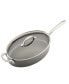 Фото #4 товара Hard Anodized 5 quart Nonstick Oval Saute Pan with Helper Handle and Lid