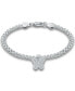 ფოტო #1 პროდუქტის Cubic Zirconia Butterfly Charm Bismark Chain Bracelet, Created for Macy's