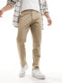 Фото #1 товара Selected Homme Bill slim fit chino in cream