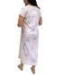 Фото #2 товара Plus Size Short-Sleeve Floral Nightgown