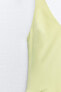 Фото #6 товара Короткое комбинированное платье объемного кроя ZARA