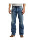 Фото #1 товара Men's Zac Relaxed Fit Straight Leg Jeans