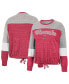 ფოტო #1 პროდუქტის Women's Red Wisconsin Badgers Joanna Tie Front Long Sleeve T-shirt