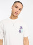 Tealer flower t-shirt in white