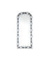 Noralie Accent Floor Mirror In Mirrored & Faux Diamonds