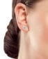 ფოტო #3 პროდუქტის Lab-Grown Blue Sapphire & Cubic Zirconia Evil Eye Disc Stud Earrings, Created for Macy's