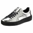 Кроссовки PUMA Basket Platform Metallic Grey 36 - фото #6