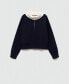 Women's Zip Neck Jumper Синий, L - фото #2