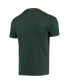 ფოტო #4 პროდუქტის Men's Heathered Charcoal, Green Michigan State Spartans Meter T-shirt and Pants Sleep Set