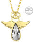 Gold-plated necklace with crystal Angel Rafael