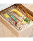 Фото #2 товара 2 Piece Plastic Stackable Kitchen Drawer Organizer with Top Tray - 4 Pack