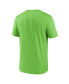 ფოტო #4 პროდუქტის Men's Neon Green Seattle Seahawks Legend Logo Performance T-shirt