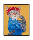 Фото #1 товара Pet Portrait Rosie The Feline Framed Canvas Wall Art