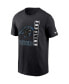 Фото #3 товара Men's Black Carolina Panthers Lockup Essential T-shirt