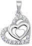 Gentle heart pendant with crystals 249 001 00556 07