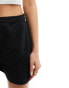 The Couture Club co-ord emblem raw edge shorts in black