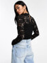 Фото #3 товара New Look long sleeve lace body in black