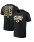 Men's Black Los Angeles Rams Super Bowl LVI Champions Big and Tall Schedule T-shirt