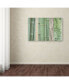 Cora Niele 'Green Bamboo Collage' Canvas Art - 19" x 12" x 2"