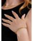 Фото #3 товара Gold Plated Dragon Bone Oval 5mm Chain Bracelet in Sterling Silver, X-Small 6.5 in