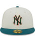 Фото #3 товара Men's Cream New York Yankees Chrome Evergreen 59FIFTY Fitted Hat