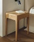 Oak bedside table with drawer