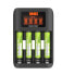 Фото #1 товара GP BATTERIES Peakpower Super Fast 1000mAh Batteries Charger 4 Units