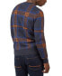Фото #2 товара Men's Jacquard Check Pullover Crewneck Embroidered Sweater