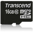 Фото #1 товара Карта памяти Transcend microSDXC/SDHC 16 ГБ - 16GB MicroSDHC 90 MB/с - Черный