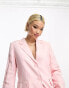 & Other Stories co-ord linen blazer in pink