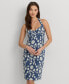 ფოტო #1 პროდუქტის Women's Embroidered Halter Sheath Dress