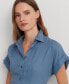 Фото #4 товара Petite Linen Short-Sleeve Shirt