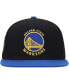 Men's Black, Royal Golden State Warriors Side Core 2.0 Snapback Hat