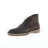 Clarks Bushacre 2 26139026 Mens Brown Suede Lace Up Chukkas Boots