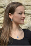 Фото #4 товара Romantic earrings Heart Aqua AB