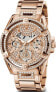 Guess Damen Multifunkion Armbanduhr Queen rosegold 40 mm GW0464L3