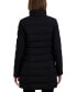 ფოტო #5 პროდუქტის Women's Faux-Fur-Trim Hooded Puffer Coat