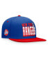 ფოტო #2 პროდუქტის Men's Blue, Red New York Rangers Heritage Retro Two-Tone Snapback Hat